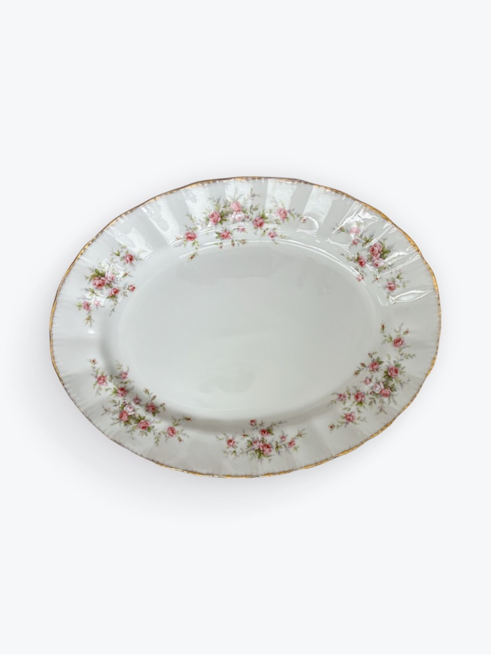 Paragon Victoriana Rose China Platter England Pink Roses